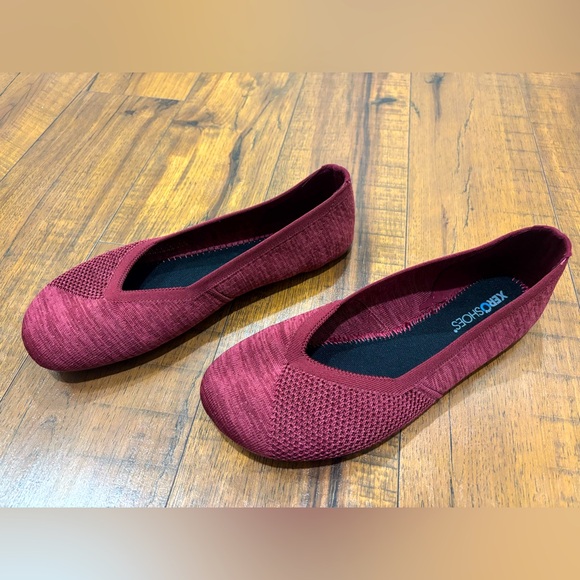 Xero Shoes Shoes - Xero Shoes Phoenix Knit Casual Vegan Ballet Flats Tibetan Red, Women’s 10